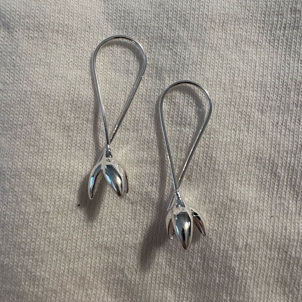 Elegant Sterling Silver Drop Earrings